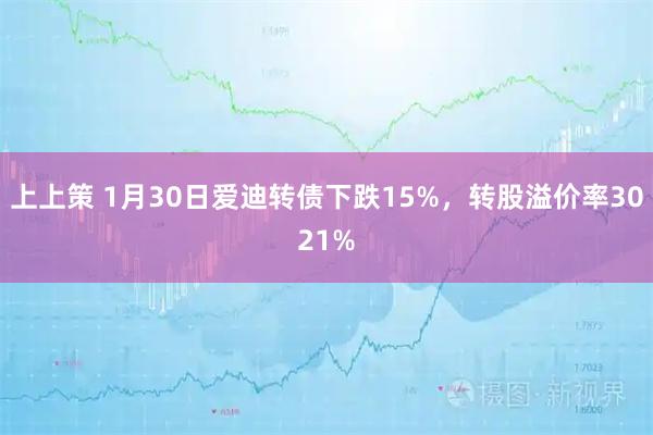 上上策 1月30日爱迪转债下跌15%，转股溢价率3021%
