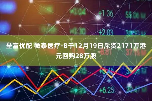 垒富优配 微泰医疗-B于12月19日斥资2171万港元回购28万股